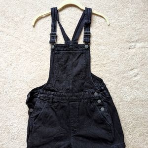 XS Madewell Womens Black Overall Shorts